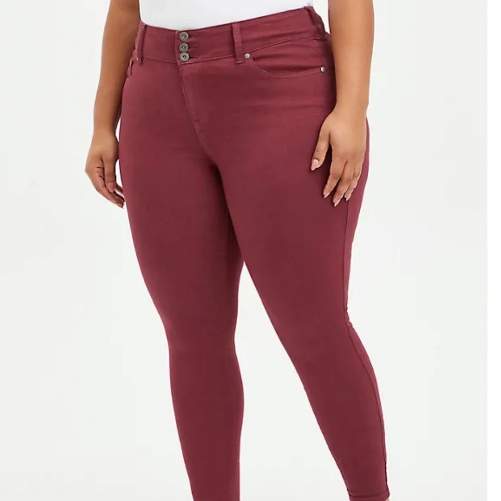 Super Soft Dark Red Jegging - Picture 2 of 6